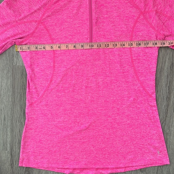 Danskin Now Semi Fitted Pink Women’s 1/4 Zip Pullovef Pink Jacket Size Medium - Picture 4 of 8